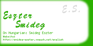 eszter smideg business card